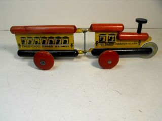 Toy Tinker (tinkertoys) Choo Choo Tinker Train Pull Toy.