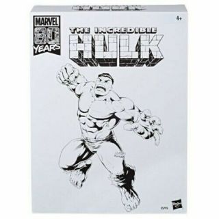 2019 Sdcc Exclusive Hasbro 80th Anniversary Vintage Hulk Figure Marvel 8.  5 "