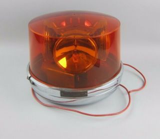 Vintage Dietz Model 211 Beacon Light With Rare 2 Tone Red &amber Split Dome 2 - 11