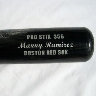 VINTAGE 2002 MANNY RAMIREZ GAME BASEBALL BAT - PRO STIX 356 EASTON - 4
