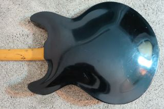 Vintage1966 Standel Custom 202 Electric Guitar Resoglass Fiberglass Rare Black 8