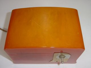 Vintage Air Clear General Ozone Butterscotch Catalin Tube Radio Chassis Ionizer 5