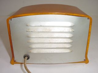 Vintage Air Clear General Ozone Butterscotch Catalin Tube Radio Chassis Ionizer 8