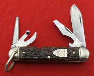 Vintage Ulster Knife Co Model No.  1502 “official” Boy Scout Knife C.  1923 - 1941