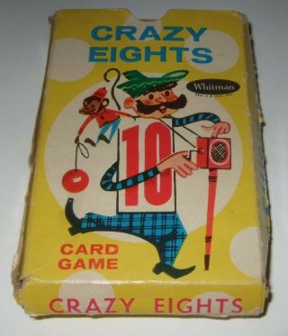 Crazy Eights Card Game Vintage Card Game 1950 