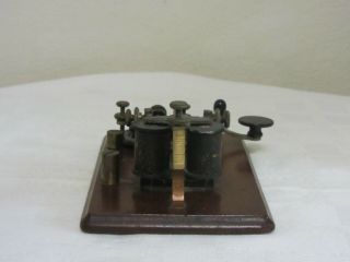 Vintage J.  H.  Bunnell Company Morse Code Telegraph Key and Sounder 5