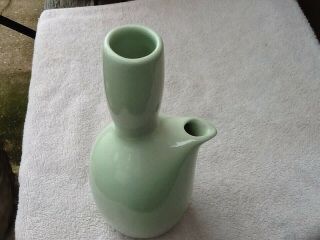 VTG RUSSEL WRIGHT MODERN IROQUOIS CASUAL CHINA Lettuce green WINE WATER CARAFE 2
