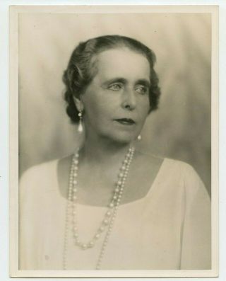 Vintage Photo By Bertram Park Queen Marie Of Romania 6.  5 X 8.  5 Inch Gloss Finish