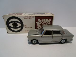 Vintage - 1/43 Mebetoys - Fiat 1100r - A9 - Silver - Box - Made In Italy