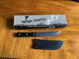 Vintage Valor Stainless Steel Silicon Coated Ninja Tanto Knife