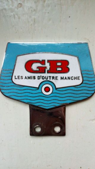 Vintage Car Badge Gb Les Amis D 