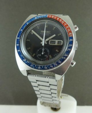 Vintage Seiko Pogue 6139 - 6002 Chronograph Watch.  Ca 1974