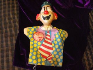 Vintage Ringling Bros & Barnum & Bailey Circus Hand Clown Puppet