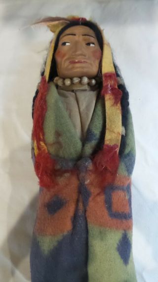 Vintage 14 " Skookum Indian Doll " Bully Good " Native American