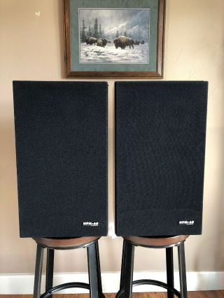 Vintage Pioneer Hpm - 60 4 - Way Floor Speakers 10” Woofer - Great Look & Sound