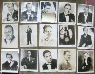 15 Vintage In - Person Autograph Photos Of Big Band Leaders - Goodman,  James,  Krupa,  12