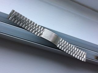 Swiss Nsa Watch Bracelet Vintage 1960s/70s 18mm Straight Ends (stainless Steel)