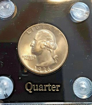 Uh1936 - D George Wash Quarter Brilliant Unc Very Rare