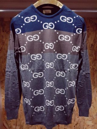 Vintage Gucci T - Shirt Cotton 100 Color Gray Size L Large