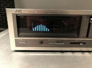 Vintage Jvc Sea - 60 S.  E.  A.  Stereo Graphic Equalizer 10 Band W/ Spectrum Analyzer