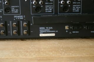 Classic Vintage Tandberg TR 2075 Stereo Receiver / Tuner Amplifier - Faulty 8