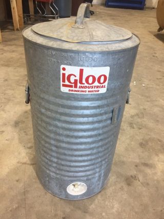 Vintage Igloo 15 Gallon Water Cooler - Heavy Duty - Hard To Find - Shape