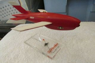 Vintage Ryan U.  S.  Navy K.  D.  A.  Firebee Model Jet Fighter With Stand