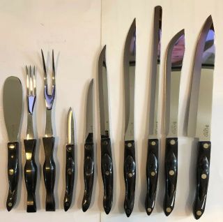 Cutco 10 Kitchen Knives & Cooking Cutlery Vintage