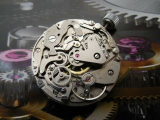 Valjoux 7734 Vintage Chronograph Movement Parts Or Spare For Breitling Wakmann