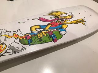 Bart Simpson Santa Cruz Slasher Skateboard Deck Numbed 500 Limited Edition RARE 2
