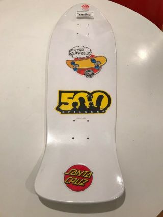 Bart Simpson Santa Cruz Slasher Skateboard Deck Numbed 500 Limited Edition RARE 7