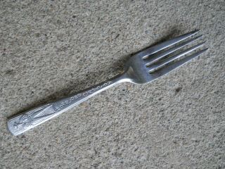 Vintage Hopalong Cassidy Stainless Steel Fork