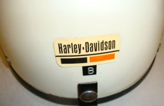 Vintage 1960 ' s Harley Davidson Half Helmet Size 7 1/8 2
