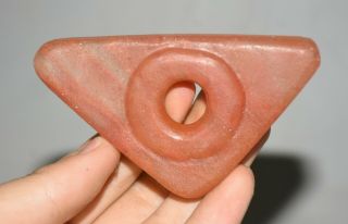 3.  6 " Old China,  Hongshan Culture,  Crystal,  Hand - Carved,  Jade Cong,  Amulet Pendant