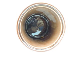 Vintage Porcelain Tobacco Jar Metal Lid Pipe Cigar Humidor Faces 5.  5 