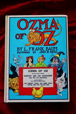 Ozma Of Oz,  1907 White Series,  Reilly & Lee.  Rare Vintage