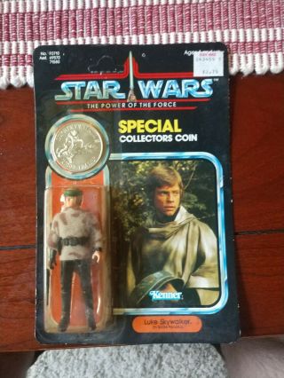 Vintage 1984 Kenner Star Wars Luke Skywalker In Battle Poncho Figure