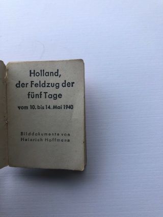 wwii ww2 german booklet 16 pages 14 may 1940 holland 2x2 3/4 in 2
