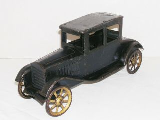 Dayton Friction Coupe Antique Toy Car Blue Black Sedan 1920 