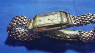 Vintage Bulova 21 jewels Men ' s Watch 10K GF Case 3