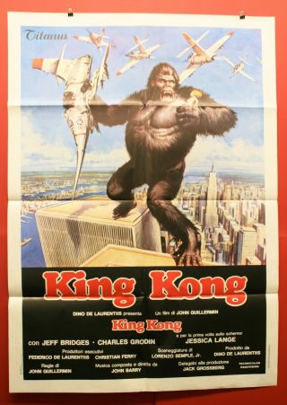 King Kong1976 Movie Poster (italy) Vintage Print - Large 39 " X 55 " Inch