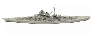 Neptun 1002 German Battleship Bismarck 1941 1/1250 Scale Model Metal Ship 8 " Vtg