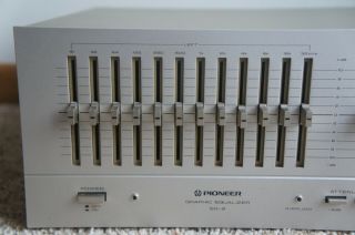 Vtg 70 ' s Pioneer SG - 9 Stereo Graphic Equalizer. 2