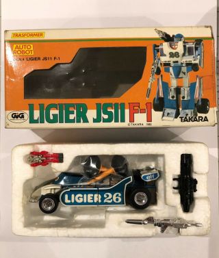 Diaclone Rare Gig Ligier Js11 F - 1 Mirage Transformers G1 Mib