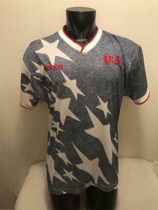 Vtg 1994 United States Us Usa Adidas World Cup Soccer Jersey Mens Size Xl