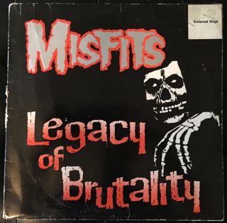 MISFITS LEGACY OF BRUTALITY - WHITE VINYL 1/500 - RARE Danzig Samhain Fiend Club 3