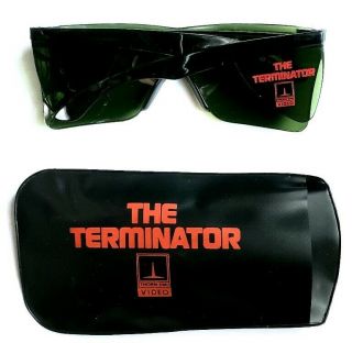 Rare Vintage 1984 The Terminator Movie Promo Sunglasses - Arnold 1980s Video T2