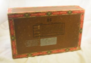 TL - 002 Vintage Mark Twain 5 Cent Cigar Box 9x5.  75x2.  5 - inches 7