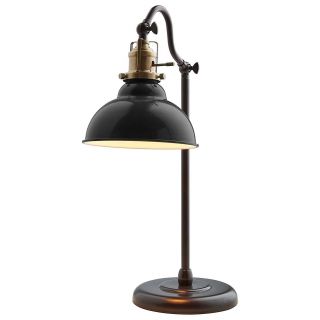 Stone & Beam Walters Vintage Task Lamp With Bulb,  19.  9 " H,  Black