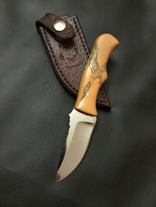 Vintage Norman Bardsley Custom Fixed Blade Knife Rare Wth Sheath